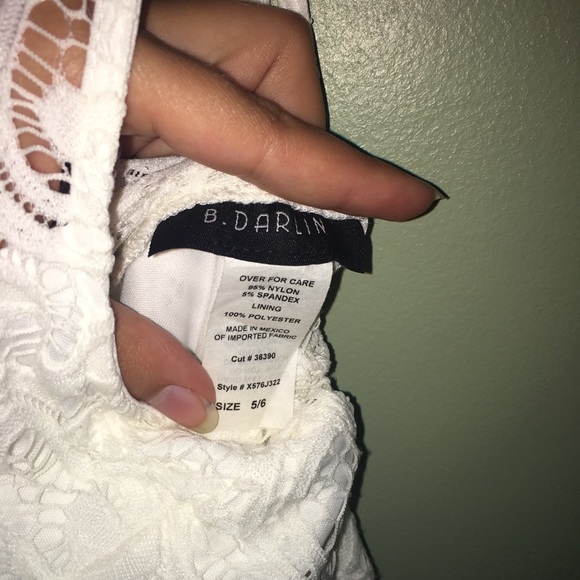 White Homecoming/Formal Dress - Picture 7 of 8